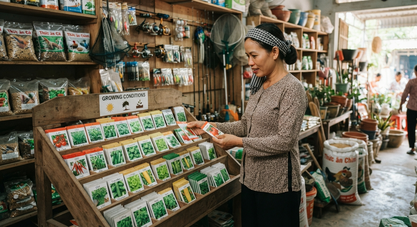 Chọn hạt giống rau màu theo điều kiện trồng